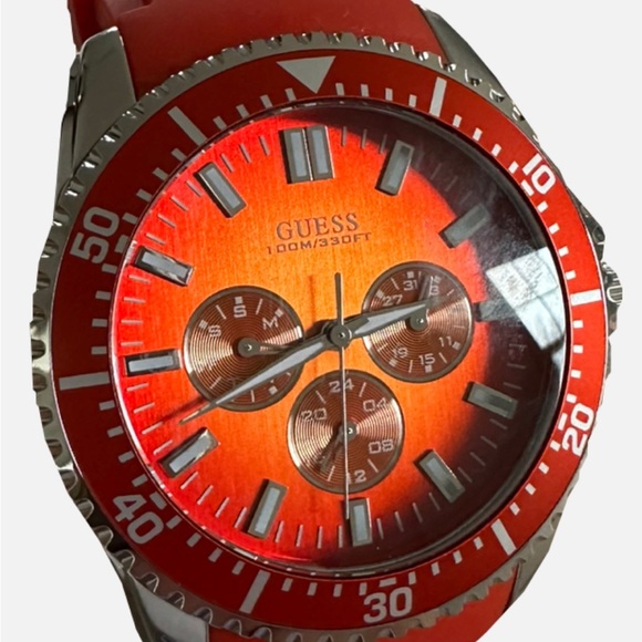 Lot of 4 men’s guess watch 100m silicon bandBRAND NEW NEED BATTERIES NO BOX - Picture 6 of 13